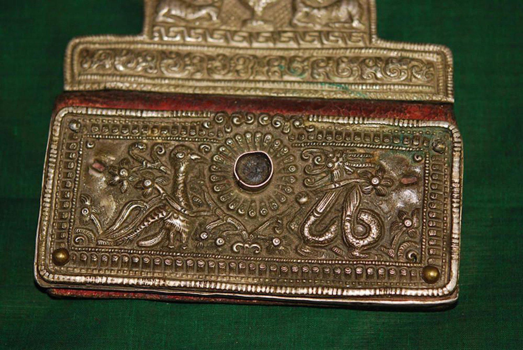 396 Antique Tibetan Silver Purse-WOVENSOULS-Antique-Vintage-Textiles-Art-Decor