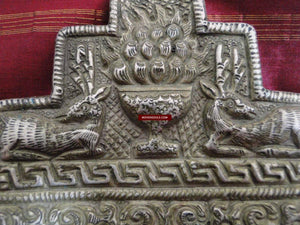 396 Antique Tibetan Silver Purse-WOVENSOULS-Antique-Vintage-Textiles-Art-Decor