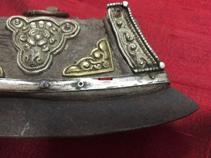 400 Antique Tibetan Purse Flint Lighter-WOVENSOULS-Antique-Vintage-Textiles-Art-Decor