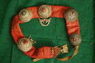 401 SOLD Vintage Tibetan Sash with Ornaments-WOVENSOULS-Antique-Vintage-Textiles-Art-Decor