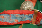 401 SOLD Vintage Tibetan Sash with Ornaments-WOVENSOULS-Antique-Vintage-Textiles-Art-Decor