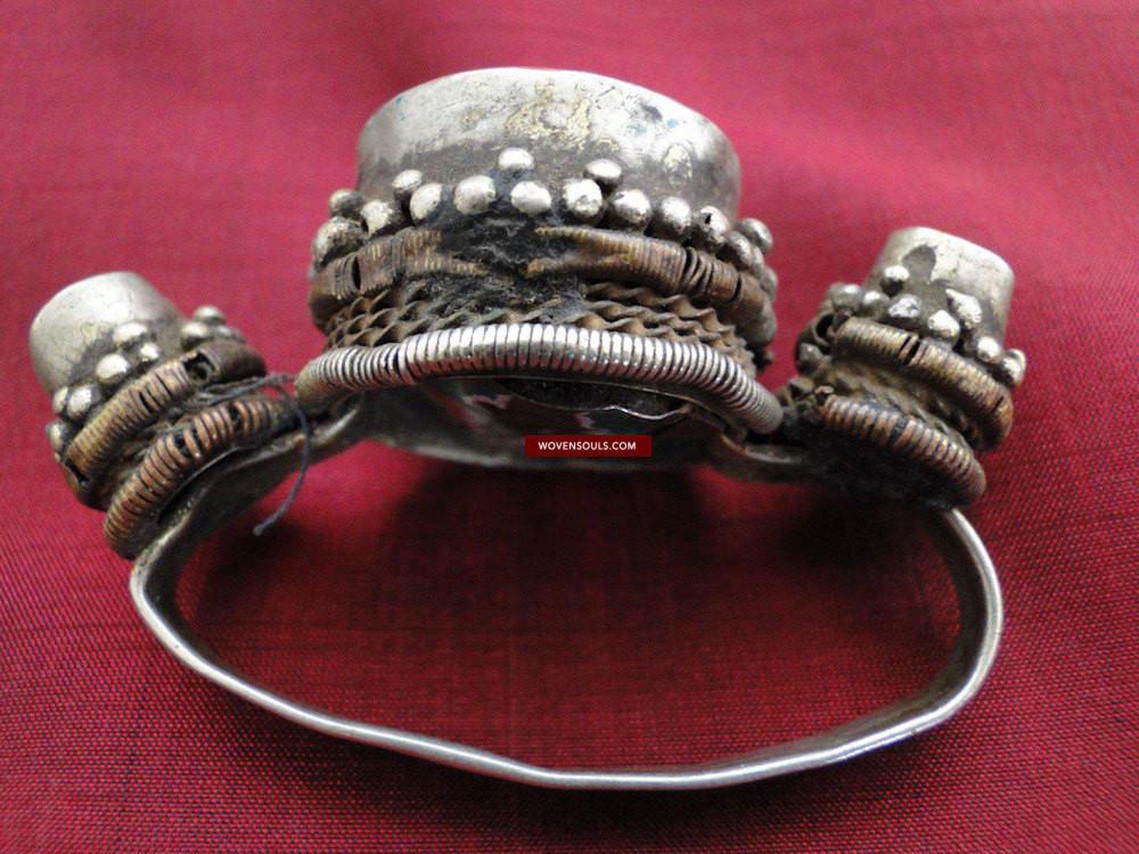 402 SOLD Antique Tibetan Silver Hair Ornament-WOVENSOULS-Antique-Vintage-Textiles-Art-Decor