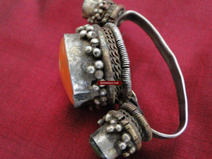 402 SOLD Antique Tibetan Silver Hair Ornament-WOVENSOULS-Antique-Vintage-Textiles-Art-Decor
