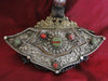 403 Antique Tibetan Silver Ornamented Purse-WOVENSOULS-Antique-Vintage-Textiles-Art-Decor