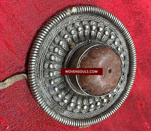 405a SOLD Old Tibetan Hair Ornament from Tibet-WOVENSOULS-Antique-Vintage-Textiles-Art-Decor