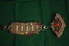 406 Antique OrnateTibetan Purse with Belt Hanger-WOVENSOULS-Antique-Vintage-Textiles-Art-Decor