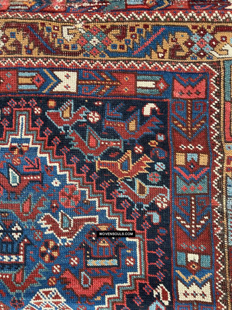 409 Antique Afshar Bird Rug - Gallery-2-WOVENSOULS Antique Textiles &amp; Art Gallery