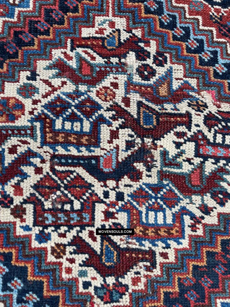 409 Antique Afshar Bird Rug - Gallery-2-WOVENSOULS Antique Textiles &amp; Art Gallery