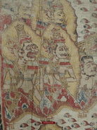 410 SOLD - Antique Balinese Ramayan Painting - Sita Burning Scene-WOVENSOULS-Antique-Vintage-Textiles-Art-Decor