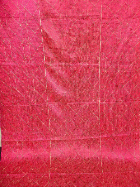 423 Pink Thirma Phulkari Bagh Silk Embroidery Textile-WOVENSOULS-Antique-Vintage-Textiles-Art-Decor