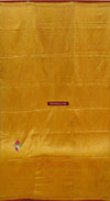 425 Golden Varida Bagh Phulkari Silk Textile-WOVENSOULS-Antique-Vintage-Textiles-Art-Decor