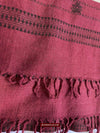 433-A Orissa Tribal Koraput Kotpad Stole Shawl - with Raw Silk-WOVENSOULS-Antique-Vintage-Textiles-Art-Decor