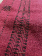 433-A Orissa Tribal Koraput Kotpad Stole Shawl - with Raw Silk-WOVENSOULS-Antique-Vintage-Textiles-Art-Decor