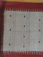 433-A Orissa Tribal Koraput Kotpad Stole Shawl - with Raw Silk-WOVENSOULS-Antique-Vintage-Textiles-Art-Decor