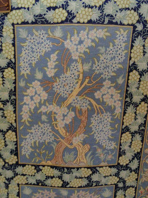 437 Silk Qum Rug - High Knot Count - Signed by masterweaver Masumi - Gallery-2-WOVENSOULS-Antique-Vintage-Textiles-Art-Decor
