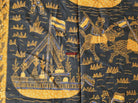 442 Javanese Figurative Batik Art - Scenes of Naval Military Conquest-WOVENSOULS-Antique-Vintage-Textiles-Art-Decor