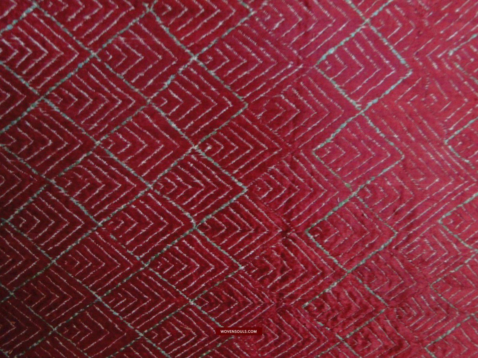 444 Thirma Bagh Phulkari Antique Indian Textile-WOVENSOULS-Antique-Vintage-Textiles-Art-Decor