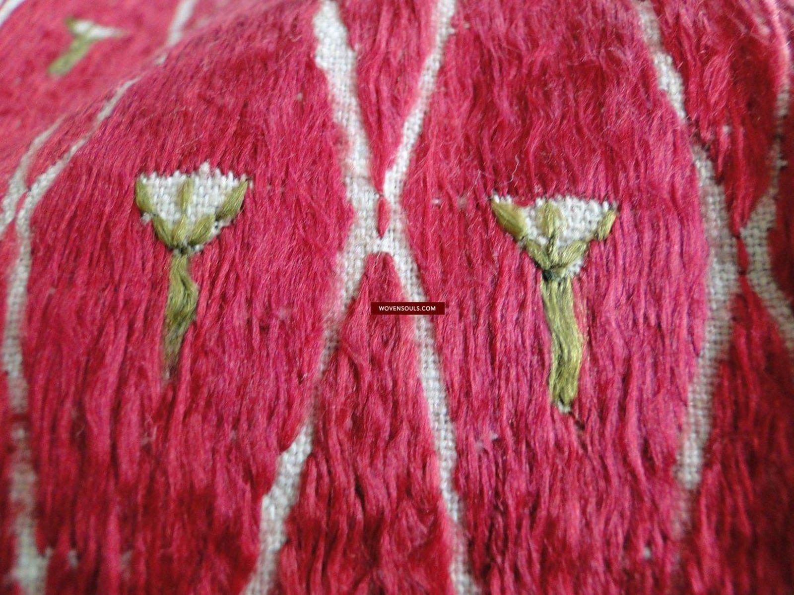 445 Lavangya Thirma Bagh Phulkari Textile-WOVENSOULS-Antique-Vintage-Textiles-Art-Decor