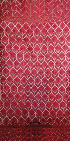 446 Superbe Antique Thirma Bagh Phulkari Motif de rose textile