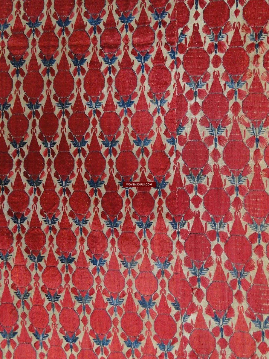 447 SOLD Rare Antique Thirma Phulkari Textile-WOVENSOULS-Antique-Vintage-Textiles-Art-Decor