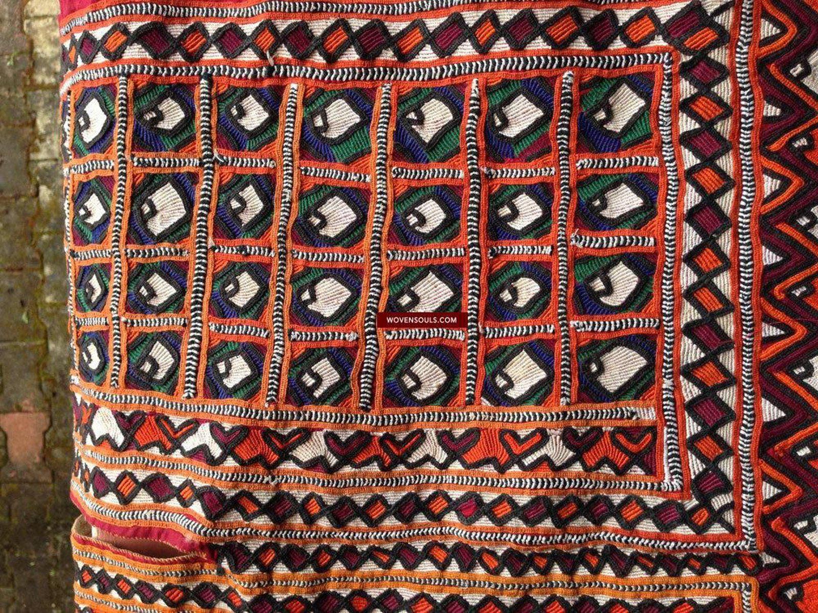 454 Vintage Embroidered Dress Front - Kutch / Sindh-WOVENSOULS-Antique-Vintage-Textiles-Art-Decor