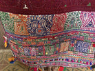 463 SOLD Large Sack Vintage Indian Tribal Textile with Embroidery-WOVENSOULS-Antique-Vintage-Textiles-Art-Decor