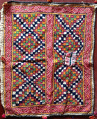 465 Vintage Panel Tribal Textile with Repair-WOVENSOULS-Antique-Vintage-Textiles-Art-Decor