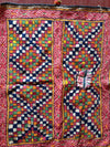 465 Vintage Panel Tribal Textile with Repair-WOVENSOULS-Antique-Vintage-Textiles-Art-Decor