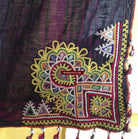 466 Superb Old Kutch SHawl Textile - Rare Square format-WOVENSOULS-Antique-Vintage-Textiles-Art-Decor