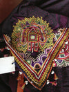 466 Superb Old Kutch SHawl Textile - Rare Square format-WOVENSOULS-Antique-Vintage-Textiles-Art-Decor