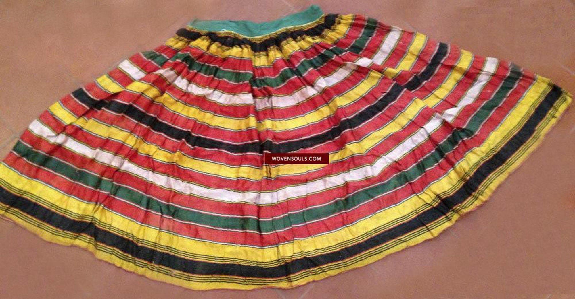 470 Fabulous Vintage Mashru Skirt-WOVENSOULS-Antique-Vintage-Textiles-Art-Decor