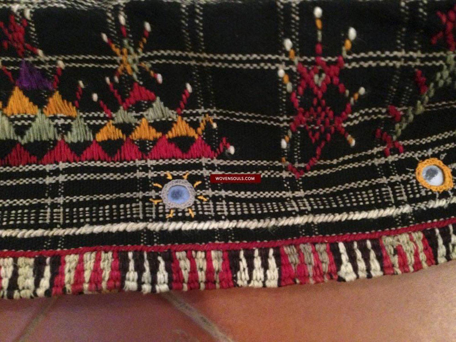 483 Vintage Bishnoi Skirt - Handwoven Wool-WOVENSOULS-Antique-Vintage-Textiles-Art-Decor