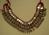 485 Rare Old Silver Heirloom Coral Necklace Jewelry from Chanthang Ladakh-WOVENSOULS-Antique-Vintage-Textiles-Art-Decor