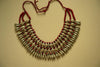 485 Rare Old Silver Heirloom Coral Necklace Jewelry from Chanthang Ladakh-WOVENSOULS-Antique-Vintage-Textiles-Art-Decor