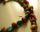 486 Old Tibetan Ghau with Amber Coral Necklace - Himalayan Jewelry-WOVENSOULS-Antique-Vintage-Textiles-Art-Decor