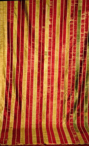 512 Thirma Bagh Phulkari with Rare Green Silk - 1800s-WOVENSOULS-Antique-Vintage-Textiles-Art-Decor