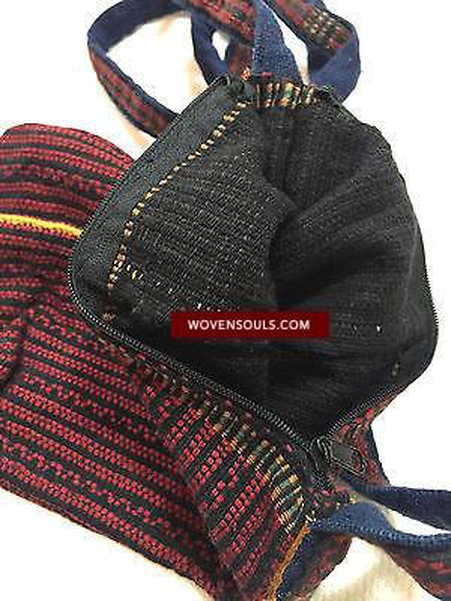 5141 Vintage Myanmar Hilltribe Handwoven Slingbag-WOVENSOULS-Antique-Vintage-Textiles-Art-Decor