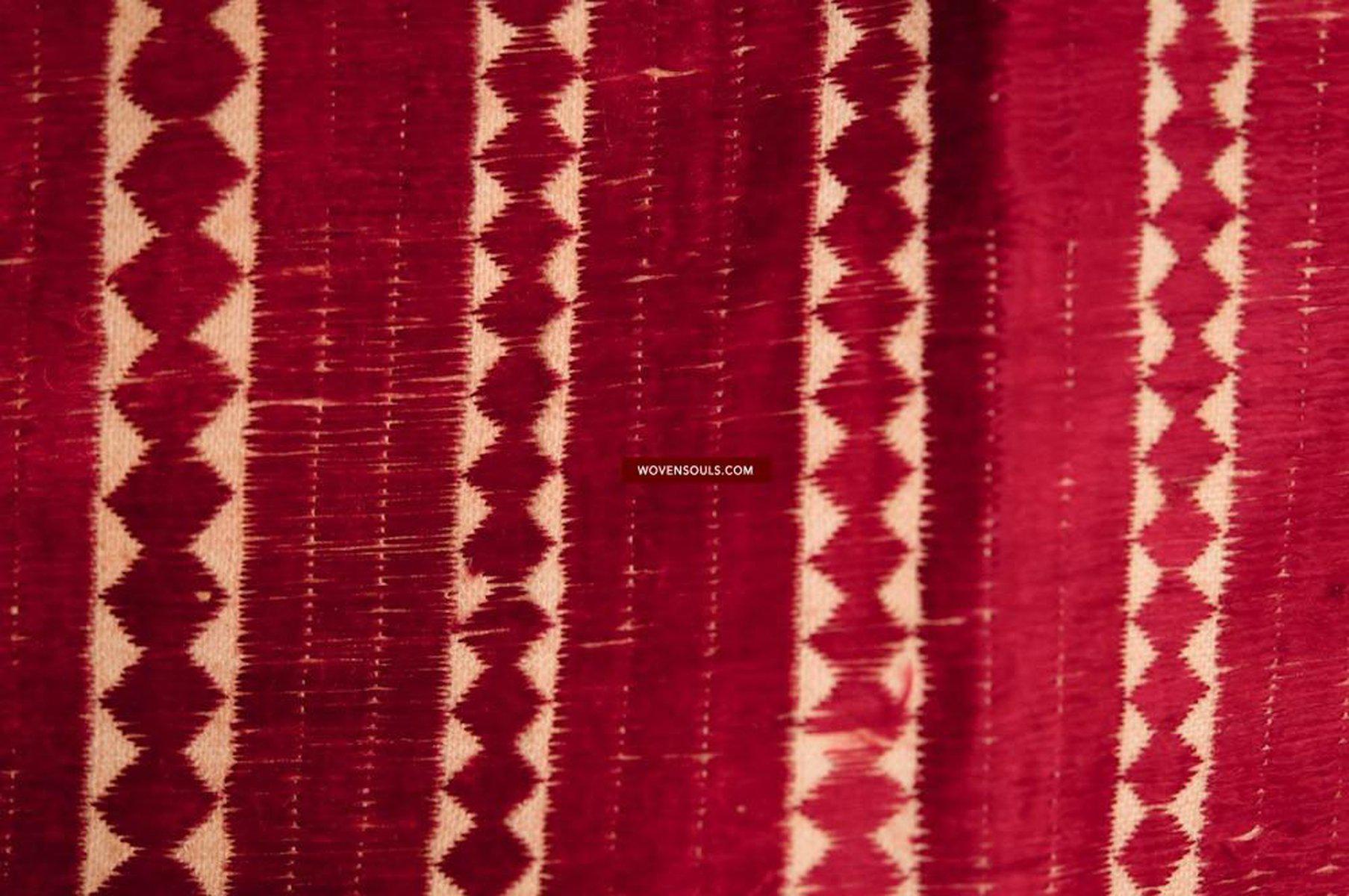 515 Pin Stripe Thirma Bagh Phulkari-WOVENSOULS-Antique-Vintage-Textiles-Art-Decor