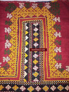 5156 Semi Antique Sind SIndh Thar Embroidery on Handwoven cotton-WOVENSOULS-Antique-Vintage-Textiles-Art-Decor