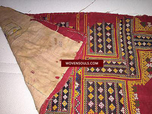 5156 Semi Antique Sind SIndh Thar Embroidery on Handwoven cotton-WOVENSOULS-Antique-Vintage-Textiles-Art-Decor