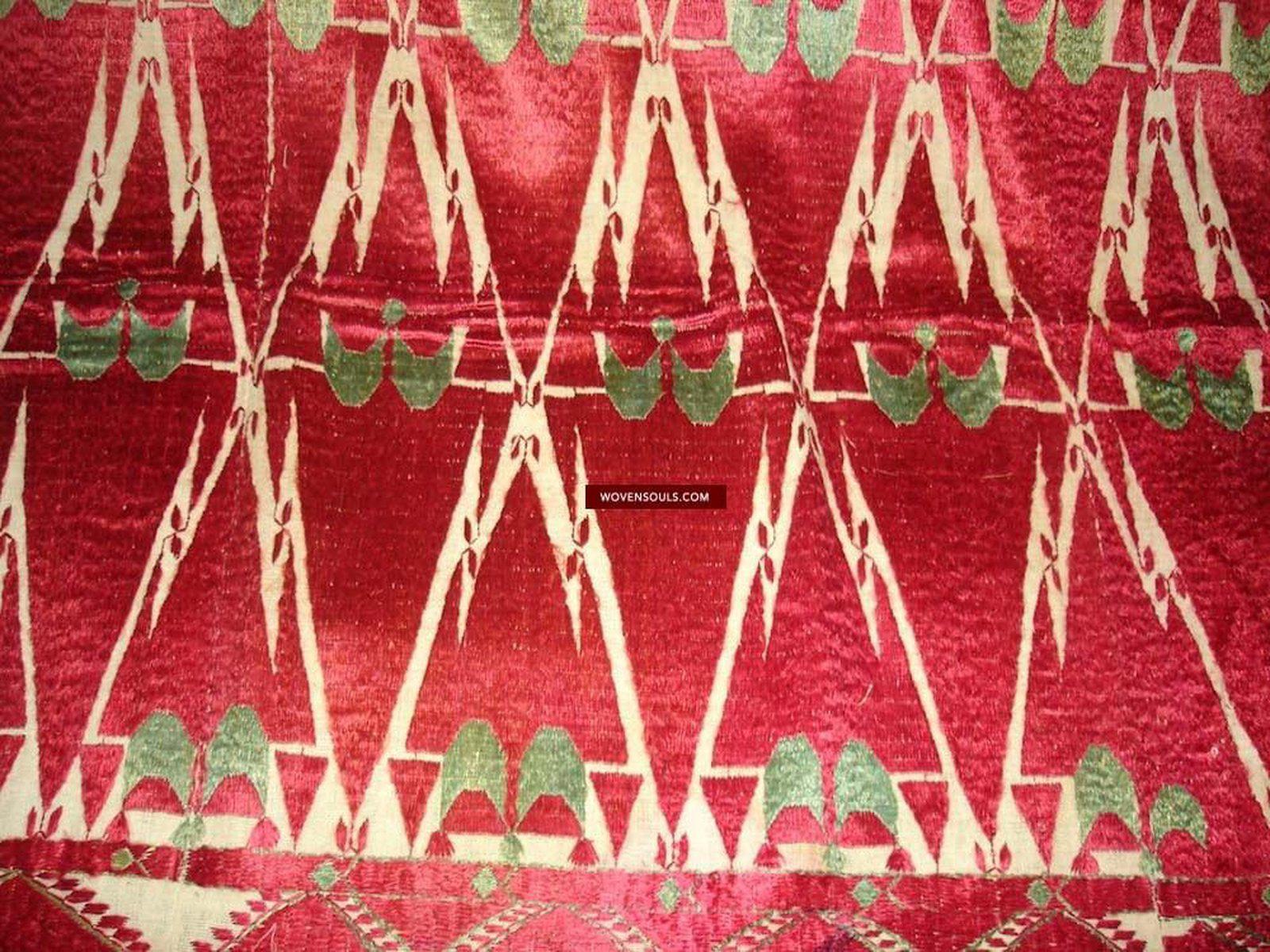 517 Old Khanjar Thirma Wedding Bagh Phulkari - SOLD-WOVENSOULS-Antique-Vintage-Textiles-Art-Decor