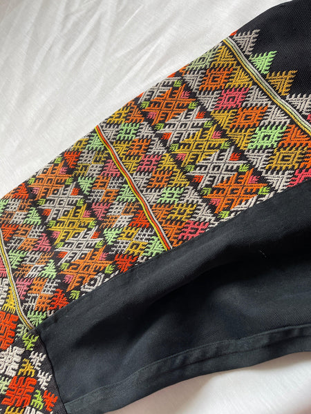 5171 Vintage Yao Tribal Pants with Embroidery-WOVENSOULS Antique Textiles & Art Gallery