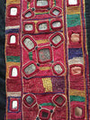 5174 SOLD Vintage Banjara Embrodiery Patch Jacket Vest with mirrors-WOVENSOULS-Antique-Vintage-Textiles-Art-Decor