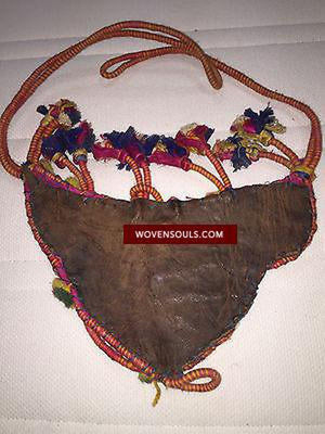 5179 Antique Animal Headdress-WOVENSOULS-Antique-Vintage-Textiles-Art-Decor