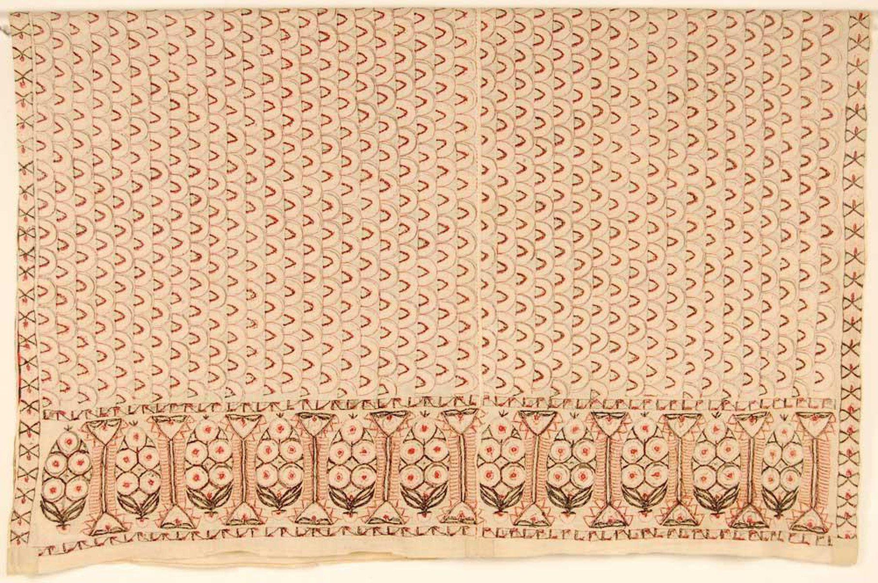 519 SOLD Superb Antique Sindh Odhana Abochani Wedding Shawl - Museum Quality-WOVENSOULS-Antique-Vintage-Textiles-Art-Decor