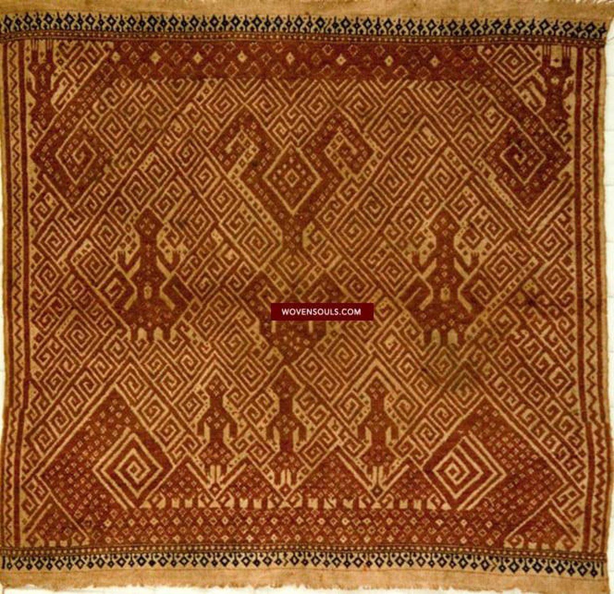 520 Antique Tampan Ship cloth SUmatra Indonesia Textile Art-WOVENSOULS-Antique-Vintage-Textiles-Art-Decor
