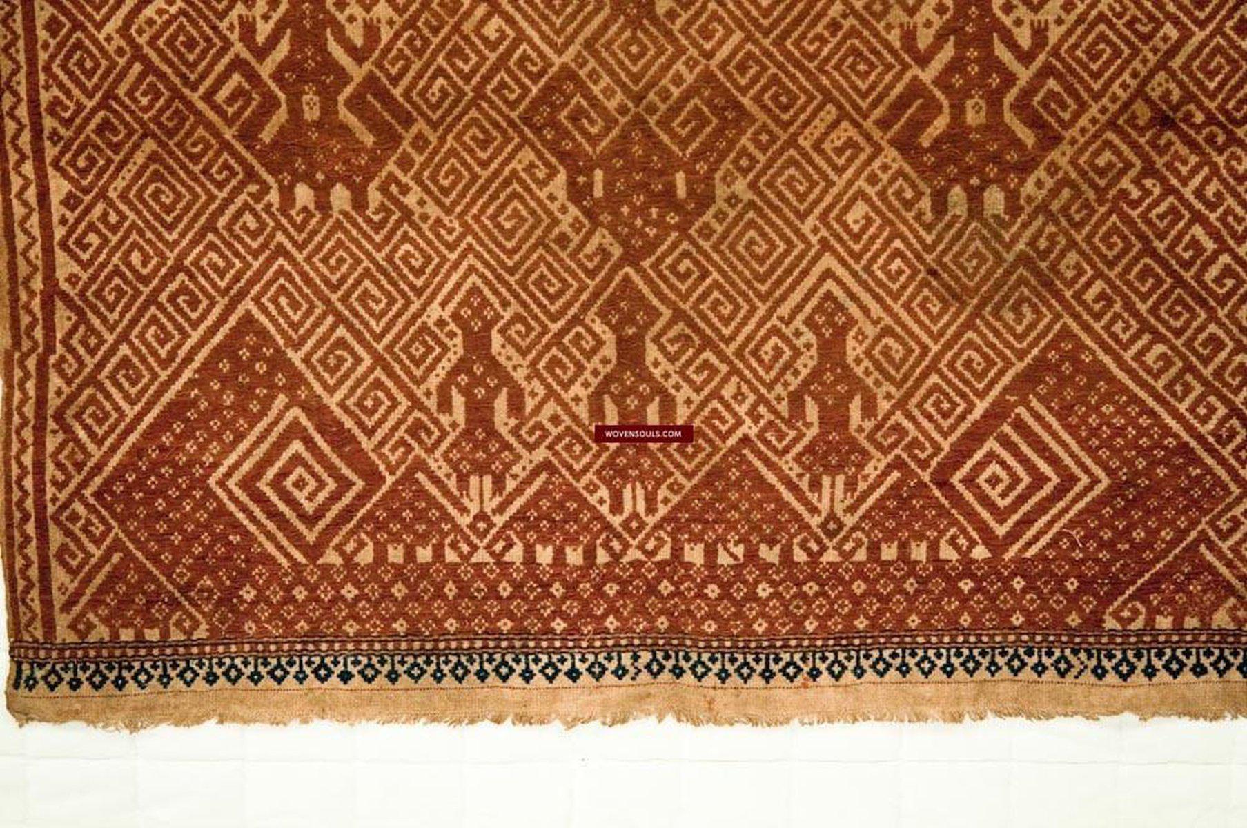 520 Antique Tampan Ship cloth SUmatra Indonesia Textile Art-WOVENSOULS-Antique-Vintage-Textiles-Art-Decor