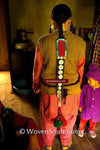5203 SOLD Vintage Hair Ornament of the Dard Aryan People of Ladakh-WOVENSOULS-Antique-Vintage-Textiles-Art-Decor