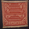 522 Old Tampan Ship Cloth with Superb Drawing-WOVENSOULS-Antique-Vintage-Textiles-Art-Decor