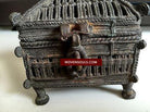 5229 Dokra Metal Tribal Box, Odisha India SOLD-WOVENSOULS-Antique-Vintage-Textiles-Art-Decor